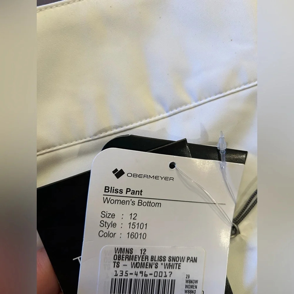 Obermeyer Women’s Size 12 Bliss Snow Ski Pants NWT White Snowboard - Picture 12 of 13